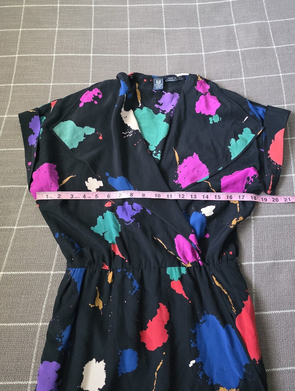 Vtg 80s Silk Emanuel Ungaro Paris Dress Made In Italy - Picture 3 of 6
